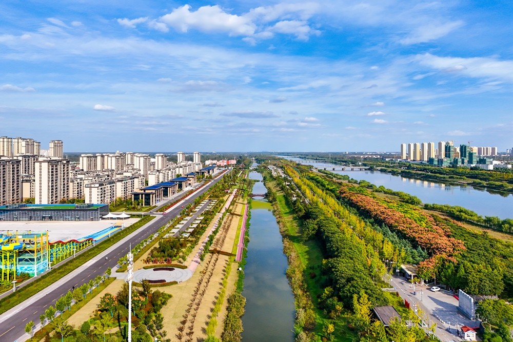 宿房网邀您共赏汴河小镇初秋美景-工程进度-宿房网-宿州市房地产官方