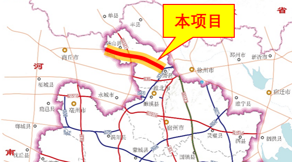 起于萧县接在建徐淮阜高速,宿州这条高速路线确定-城市建设-宿房网
